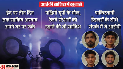 UP: ईद पर घर आए थे साकिब-अरबाब, यूपी के मॉल थे टारगेट, पाकिस्तानी हैंडलरों से थी सीधी बात; चौंकाने वाले खुलासे Saqib and Arbab Had Come Home for Eid LIU Remained Unaware Malls and railway stations were targets