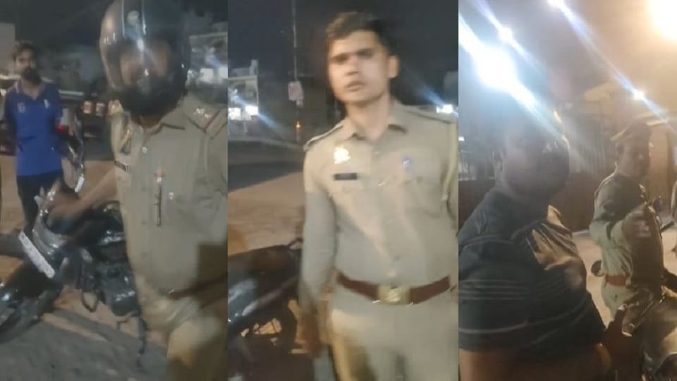 Video of policeman abusing youth goes viral