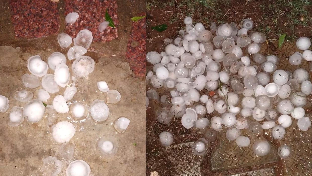 Jhansi: Rain and hail fell from city to village, 6.3 mm of water fell throughout the day.