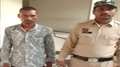 A young man who created panic by brandishing a knife in public places in Raipur has been arrested by  police