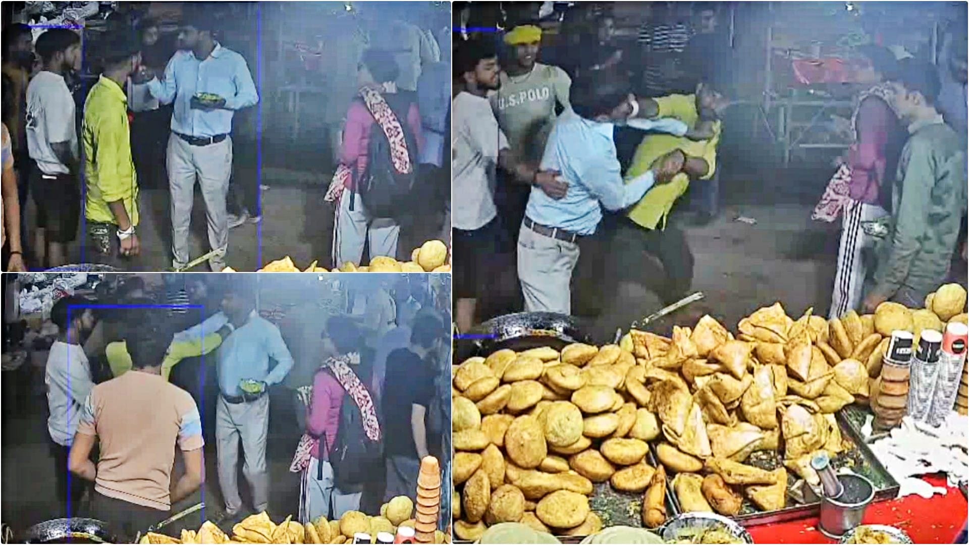 श्रद्धालु दंपती से दुकानदार ने की मारपीट