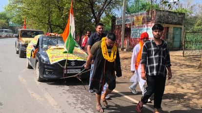 Gaurav Pehelwan Premanand Maharaj Pulling Car His Waist