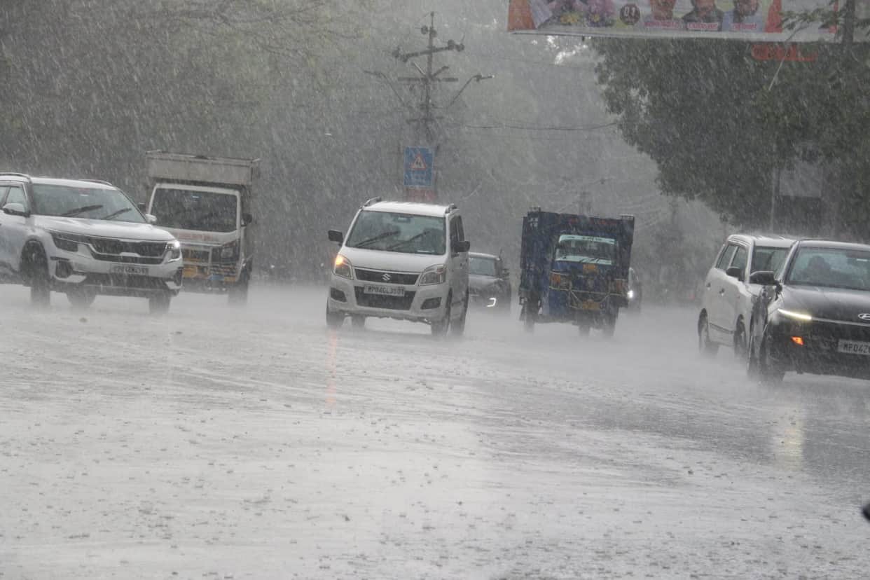 MP Weather Today: Mixed weather conditions across the state—rain in some areas, heat in others—with an alert f