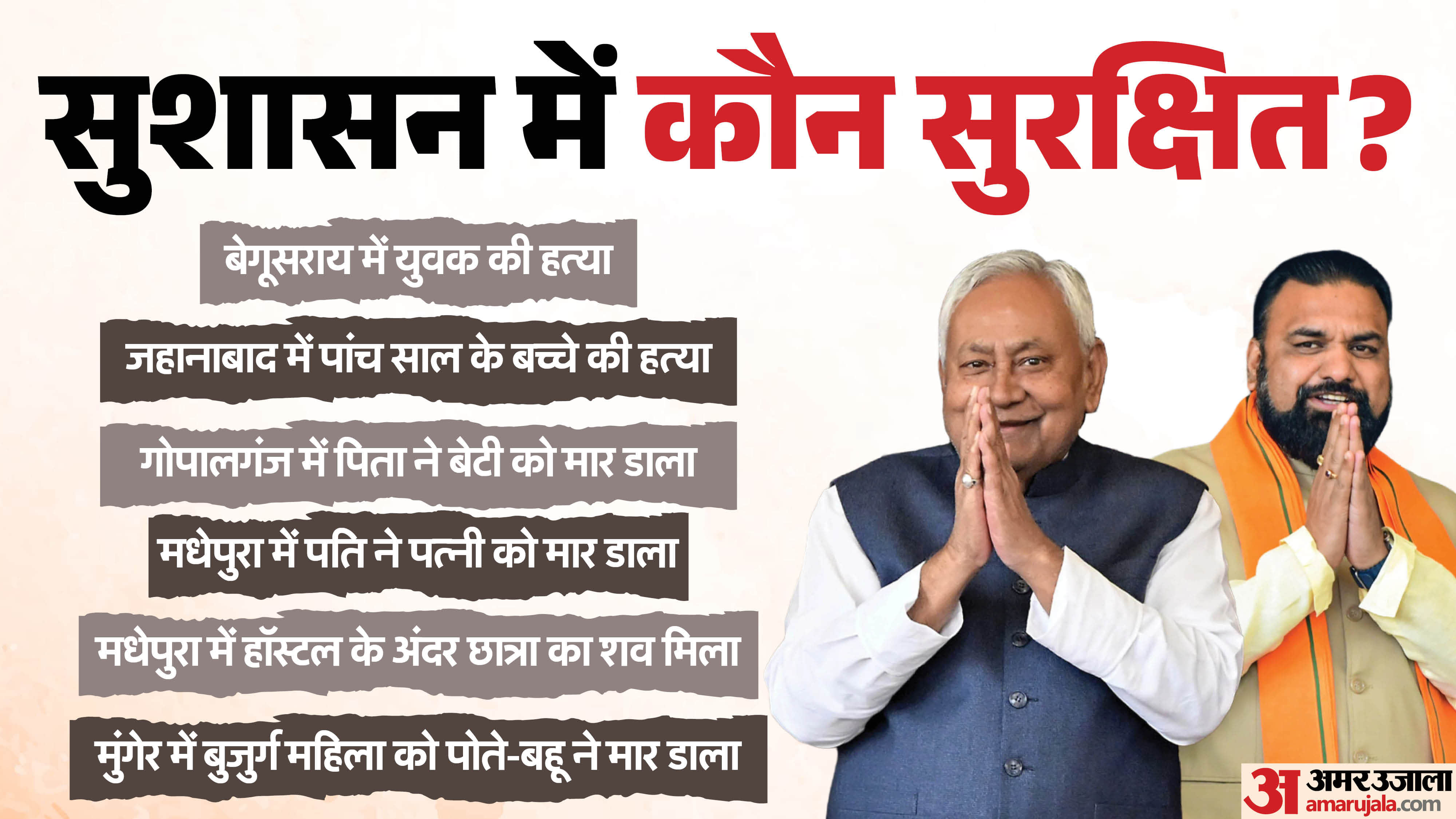 बिहार में एक दिन में छह हत्या।