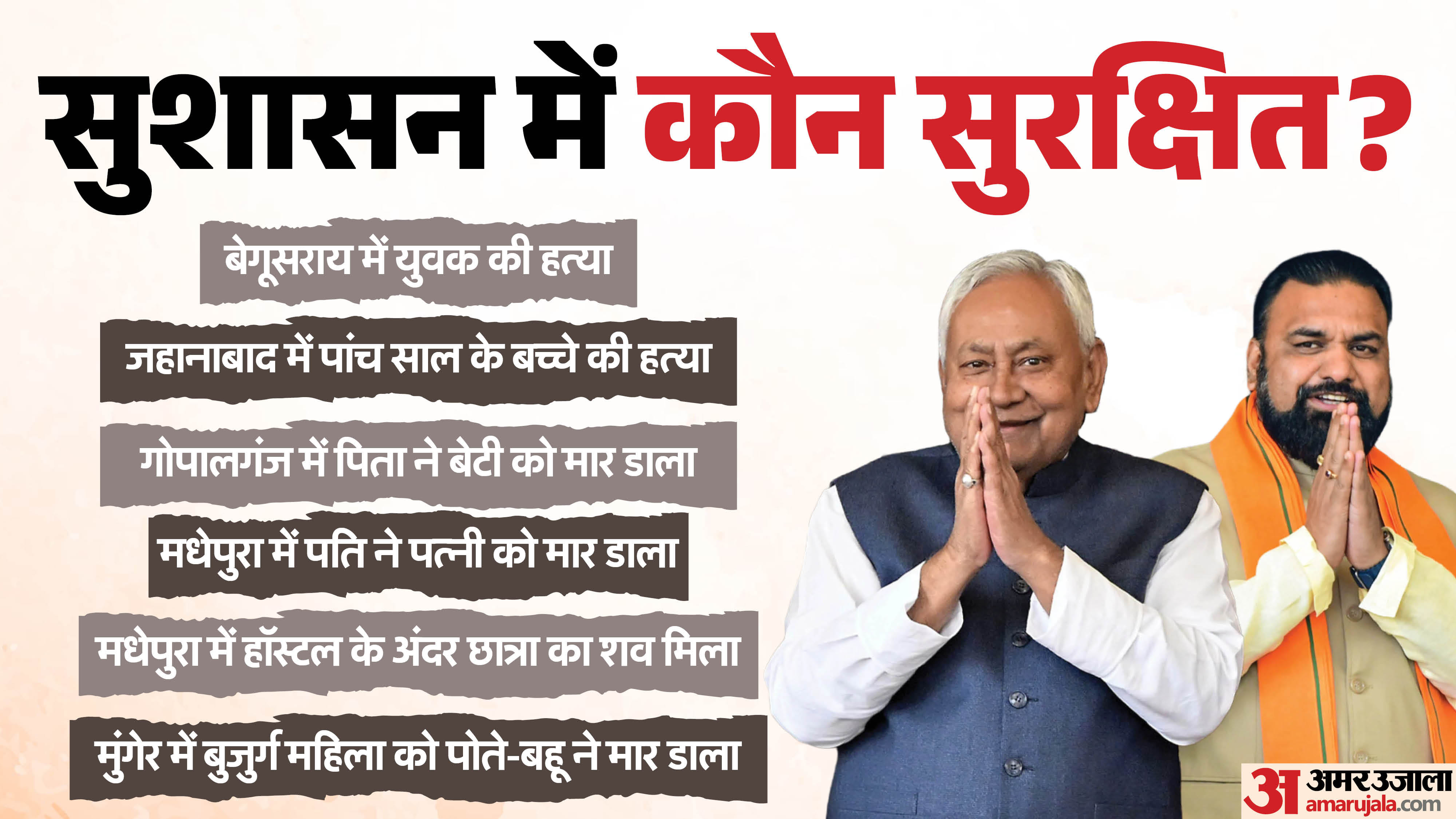 बिहार में एक दिन में छह हत्या।