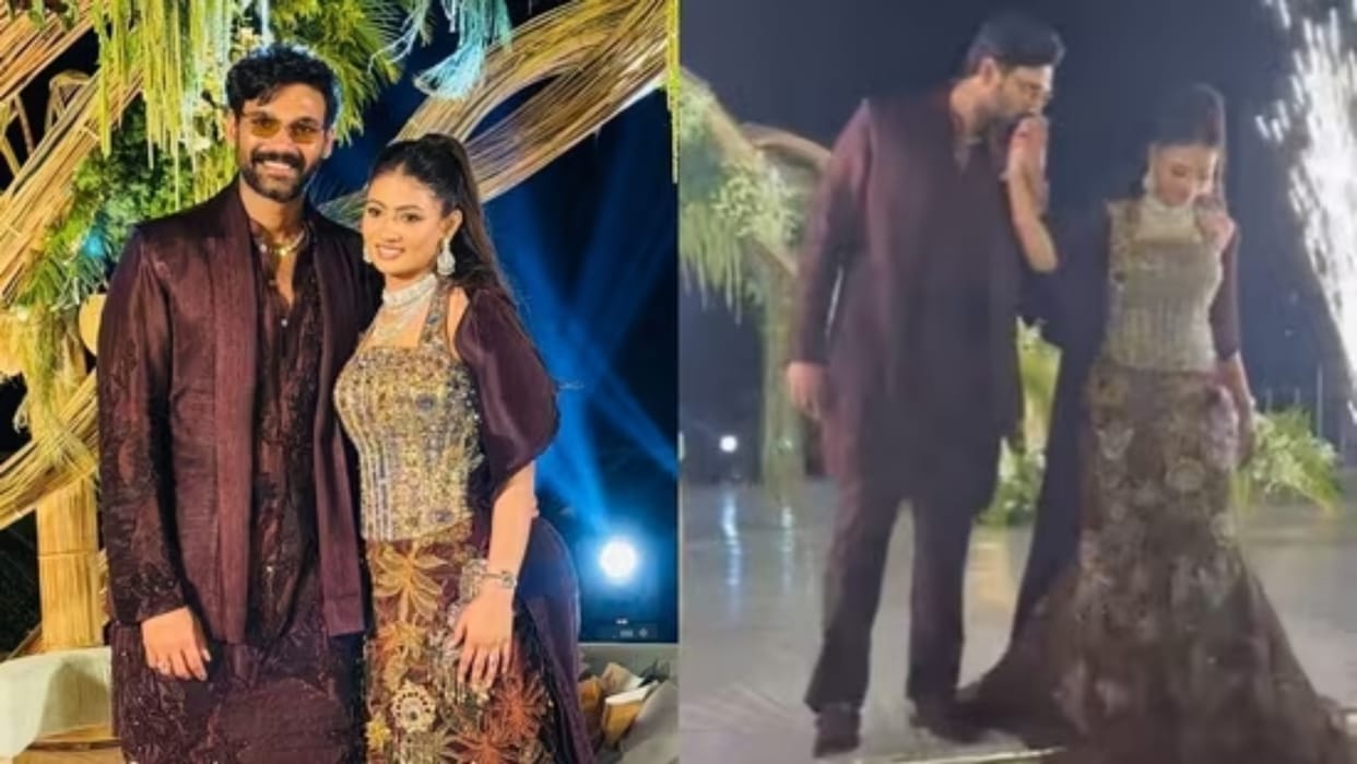 Bellamkonda Sai Srinivas Got Engaged To Kavya Reddy Proposed In A Romantic Way With A Grand Celebration