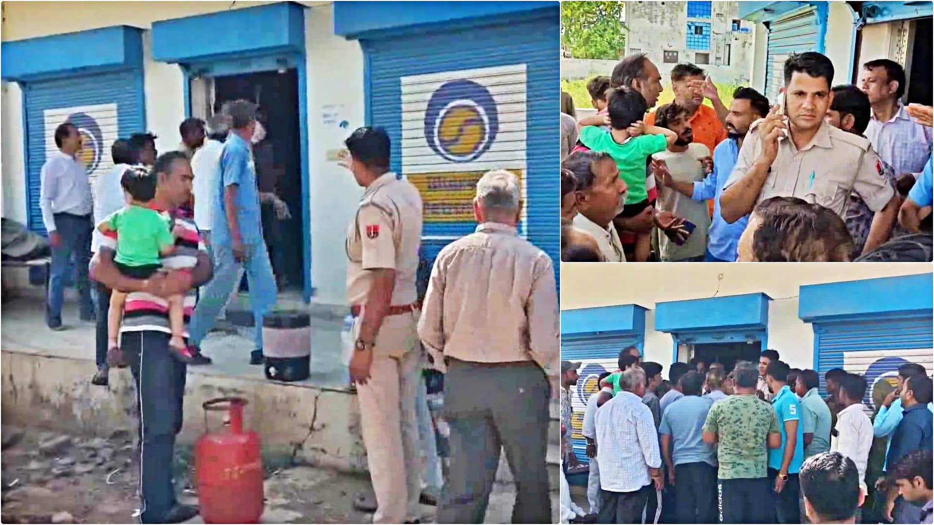 गैस किल्लत को लेकर एजेंसी के बाहर हंगामा