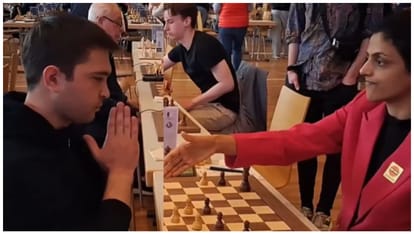 Heartwarming Gesture: Uzbek Grandmaster Greets Harika Dronavalli with ‘Namaste’ at Grenke Open 2026