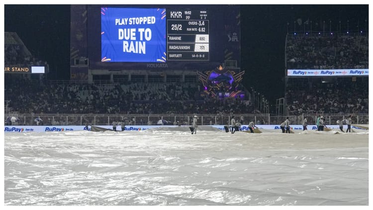 KKR vs PBKS Highlights: बारिश के कारण धुला केकेआर और पंजाब का मुकाबला, दोनों टीमों ने बांटे एक-एक अंक