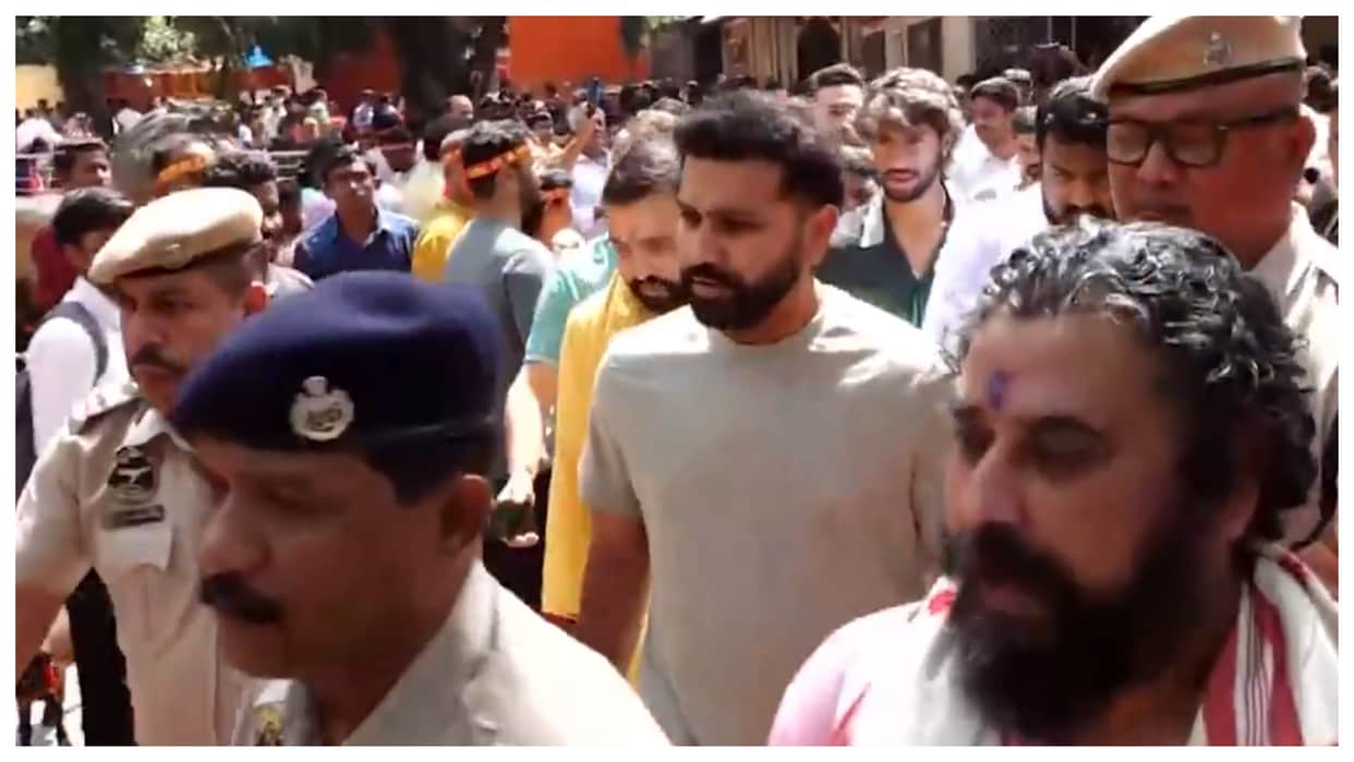 RR vs MI IPL 2026: Mumbai Indians player Rohit Sharma along with Tilak Varma visit Kamakhya Temple in Guwahati