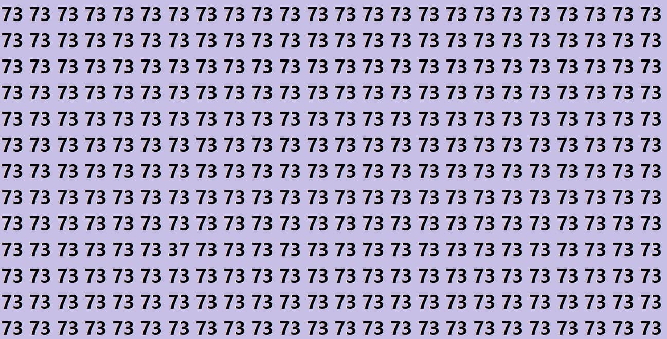 Optical illusion you have find 37 in 15 seconds brain teaser image