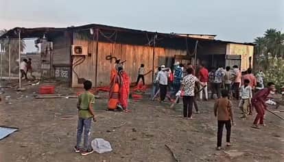 sagar-khurai-liquor-shop-protest-women-clash-police-viral-video MP News