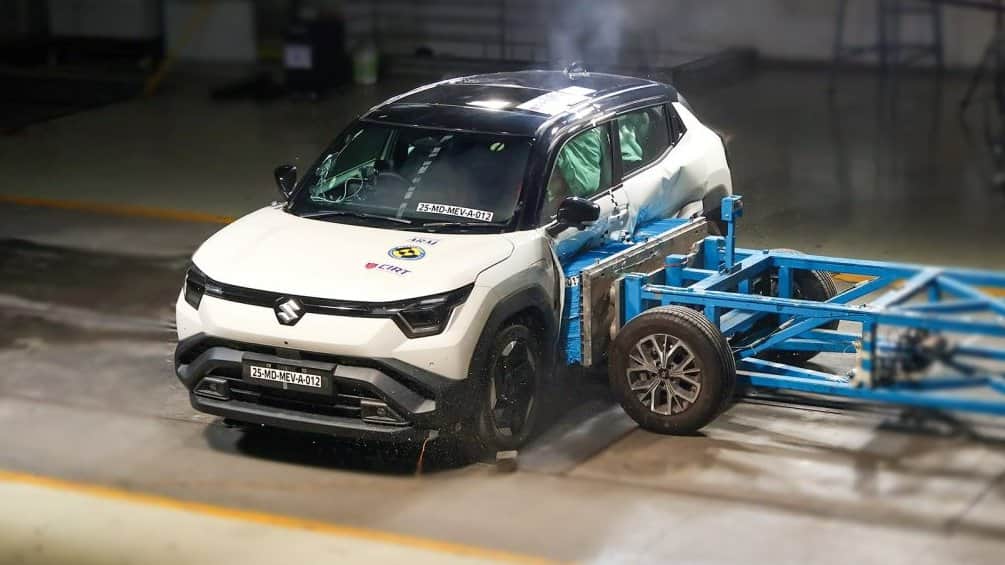 maruti e-vitara scores 4-star ancap safety rating: features, range and details