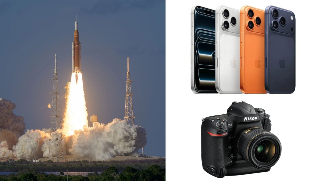 Artemis-2: सिर्फ iPhone 17 ही नहीं, GoPro... Nikon जैसे 28 कैमरों के साथ मून मिशन पर गए थे एस्ट्रोनॉट्स nasa artemis ii mission astronauts use iphone 17 pro max with 28 camera on board