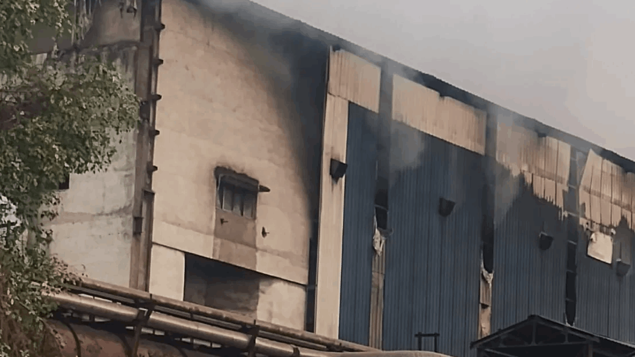 भिलाई स्टील प्लांट में आग