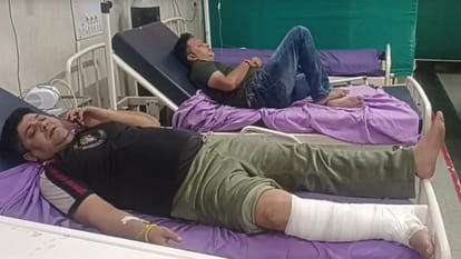 Charkhi Dadri Private bus collides with truck on National Highway Amritsar to Jaipur passengers injured