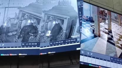 Three silver Chatras weighing 3 kg stolen from a temple in the Dadri Kotwali area.