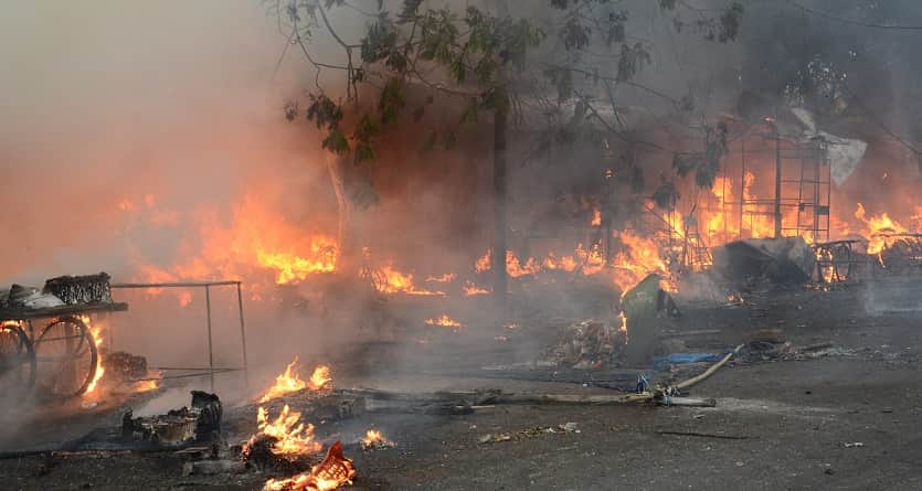 Kanpur Fire The Echo of Explosions and a Scene of Devastation 35 Shops Gutted as Fridges and Cylinders Explode