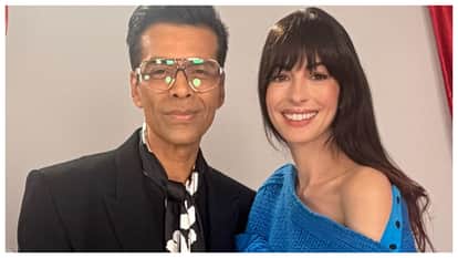 Karan Johar meets Meryl Streep Anne Hathaway in Tokyo during The Devil Wears Prada 2 promotion event