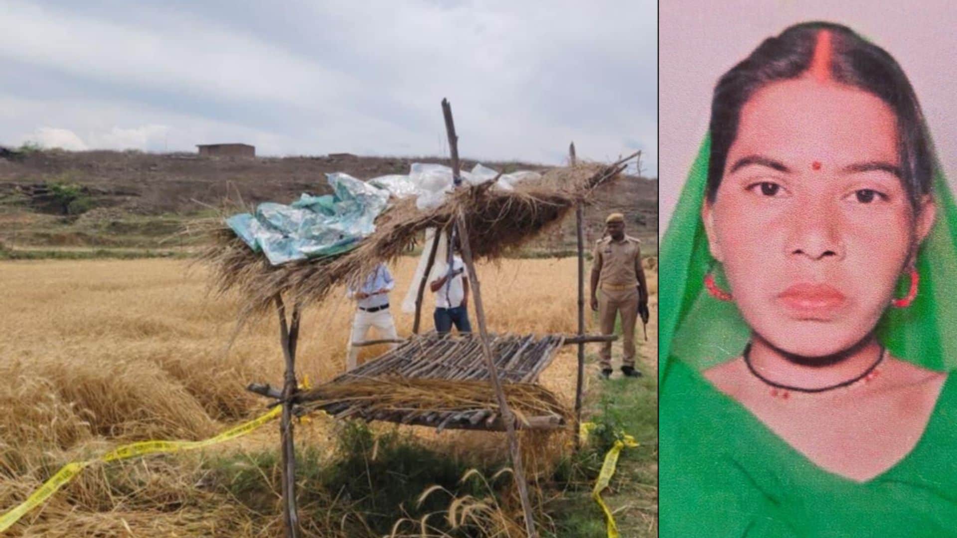 महिला की मौत के बाद छानबीन करती जांच टीम