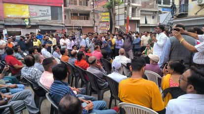 Demolition Preparations in Shastri Nagar Central Market, Fire Tenders and Heavy Police Force Deployed