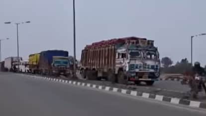 Rewa News: Crack in Bihad river bridge halts traffic, key MP-UP route disrupted, long jam reported
