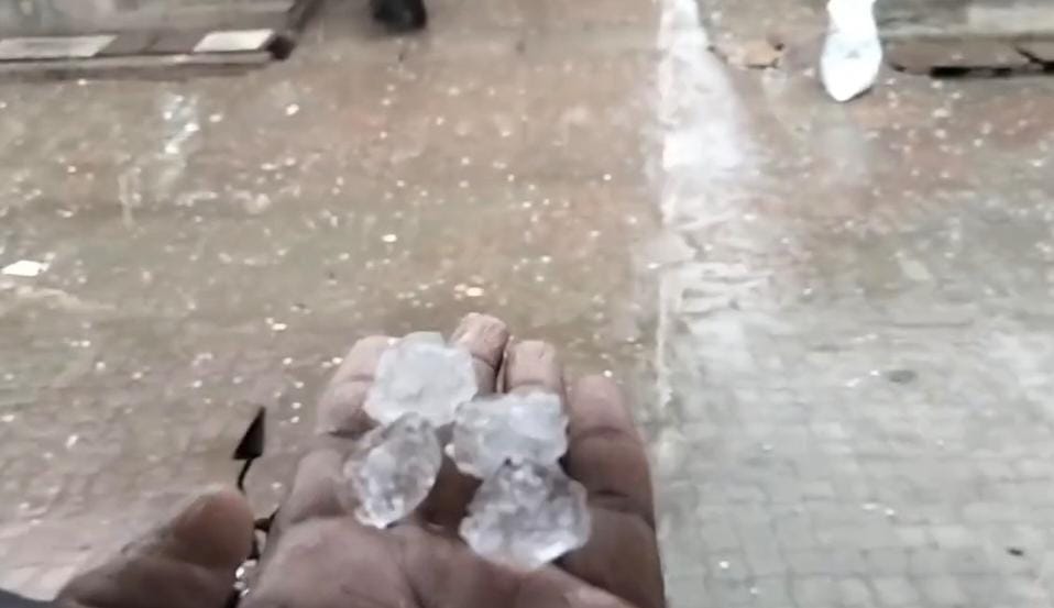 Severe Weather Disrupts Life in Kasganj Hailstorm Alert for Next Two Days