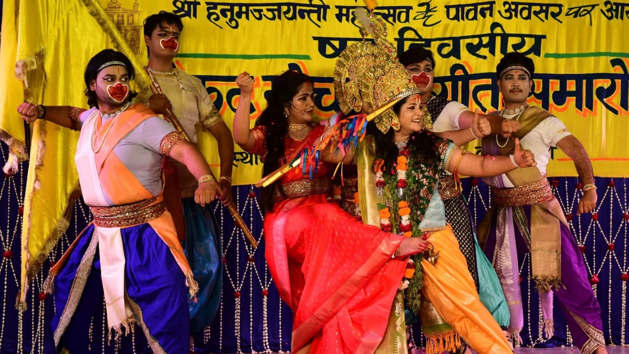 Sankat Mochan Fusion of Dance and Acting Four Chapters of the Ramayana Staged in 45 Minutes