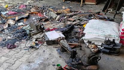 Massive Fire Breaks Out at Two Places Due to Short Circuit; Shop and House Gutted