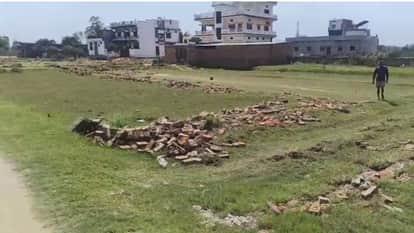 Chandauli Villagers Outraged by VDA Action Dispute Erupts Over Demolition of Boundary Wall