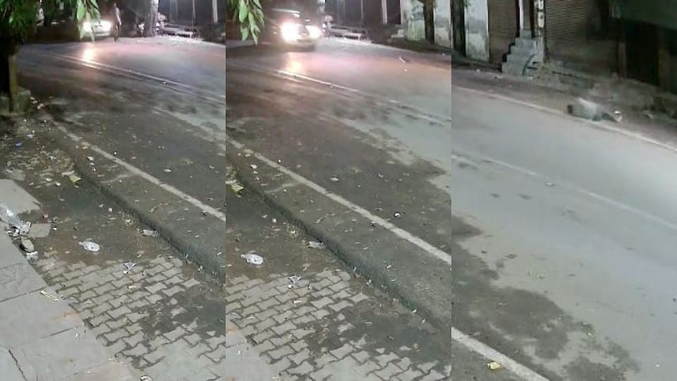 कार की टक्कर से ट्रांसपोर्टर की माैत।