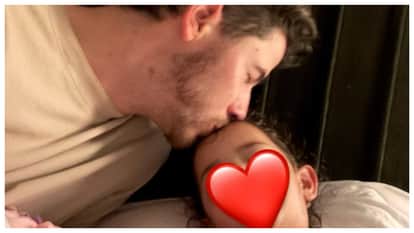 Nick Jonas Tucks Daughter Malti Marie In Bed With A Sweet Kiss Adorable Photo Goes Viral