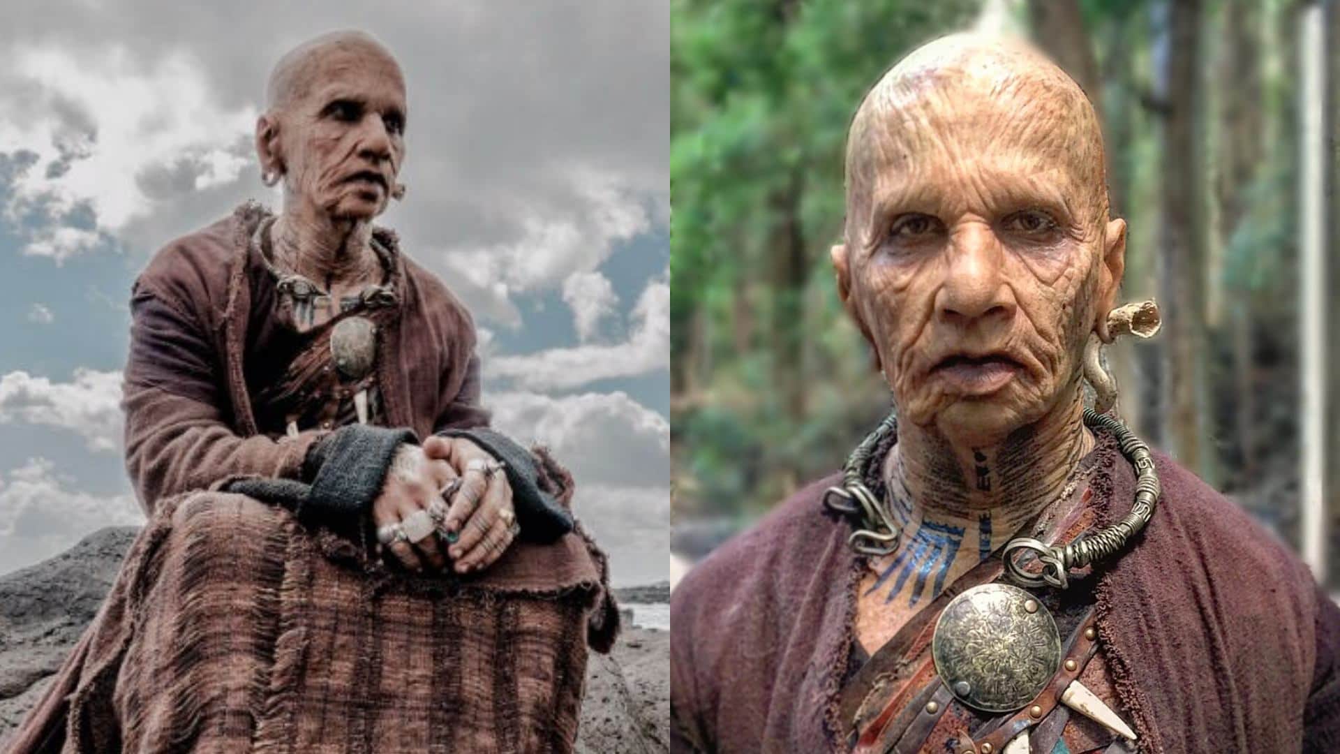 actor comes in Bizarre look before allu arjun animal look some made scared