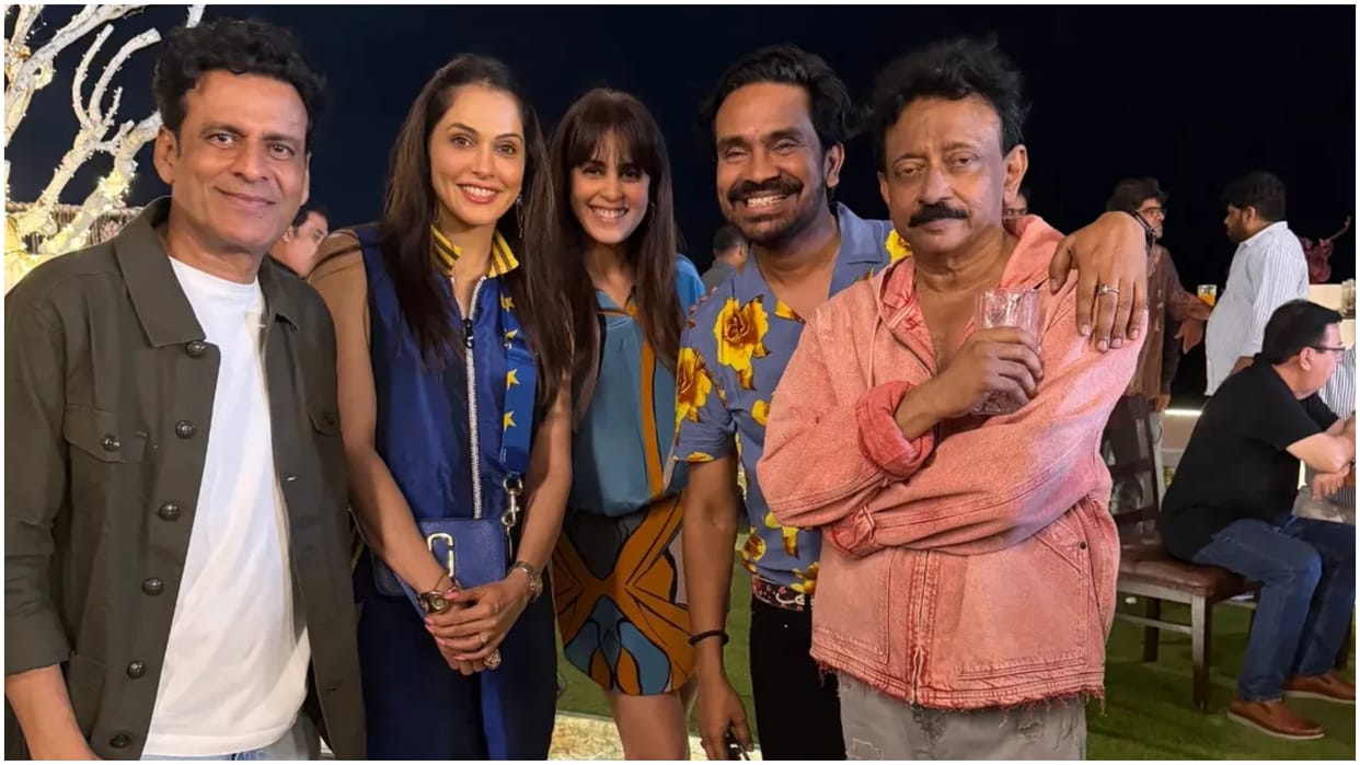 Ram Gopal Varma Birthday Bash Viral Photo Videos Manoj Bajpayee Riteish Deshmukh Suniel Shetty Attends Party