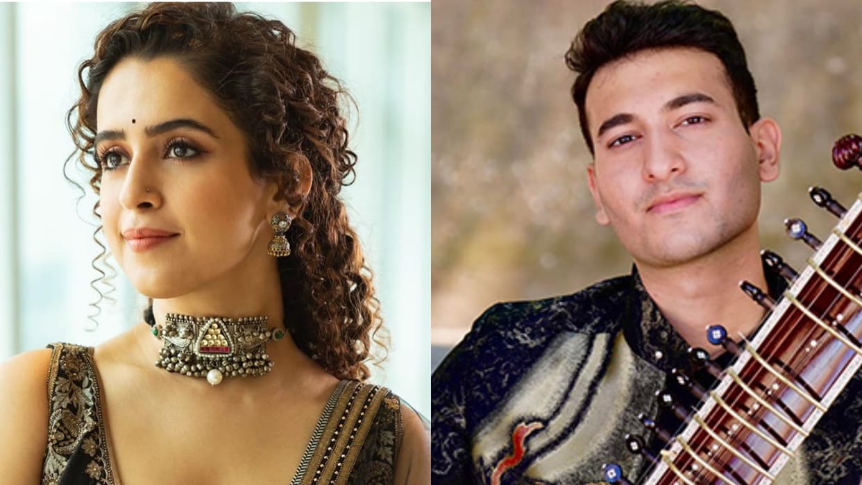 actress sanya malhotra and sitarist rishabh rikhiram sharma split after one year of relationship