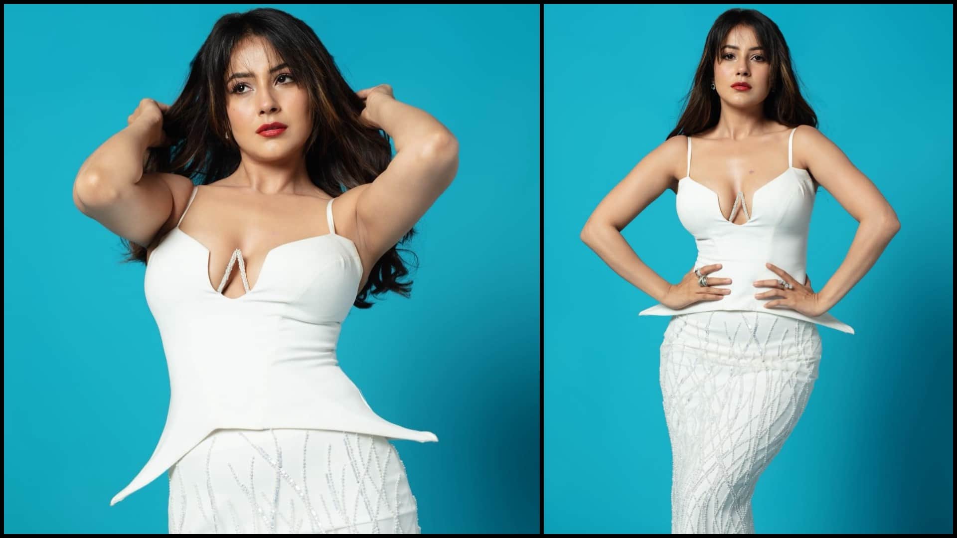 Shehnaaz Gill Stuns In Rs 70500 White Skirt Top Look Her Glamorous Style Goes Viral