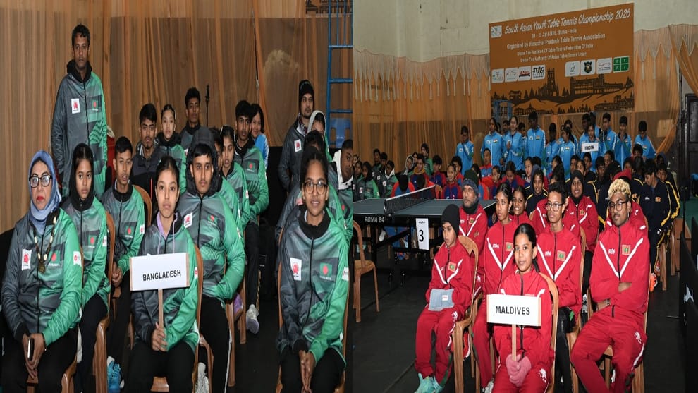 India Makes a Splendid Start in South Asian Table Tennis; Chief Minister Inaugurates the Tournament.