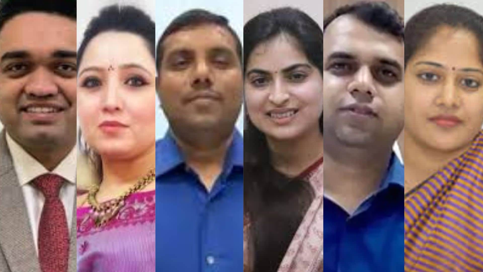 आईएएस प्रिंयक मिश्रा, बिदिशा मुखर्जी, कौशलेंद्र विक्रम सिंह, सोनिया मीना, सोमेश मिश्रा, शिल्पा गुप्ता