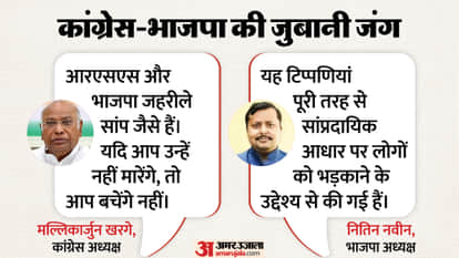 BJP Chief Nitin Nabin Slams Mallikarjun Kharge Snake Remarks, Accuses Him of Inciting People on Communal Lines