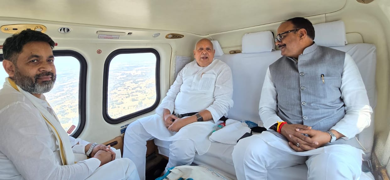 UP: Deputy CM and Agriculture Minister took aerial survey of rain-affected crops, directed to provide immediat