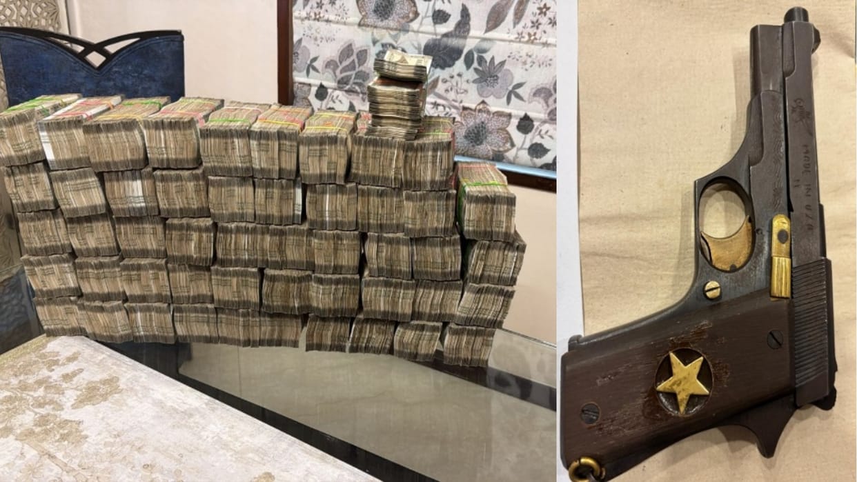 ED Raids Ahead Bengal Elections US Made Revolver Crore in Cash Recovered Jewelry Worth 67.64 Lakh Seized