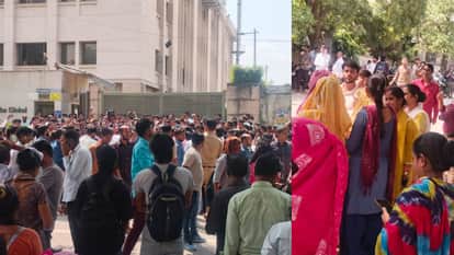Hundreds of employees on strike angry over inflation in Hijri Complex in Noida