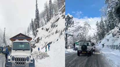 Himachal Weather: Snowfall on the peaks of Rohtang and Bharmour-Pangi; landslides on Bharmour-Pathankot nh