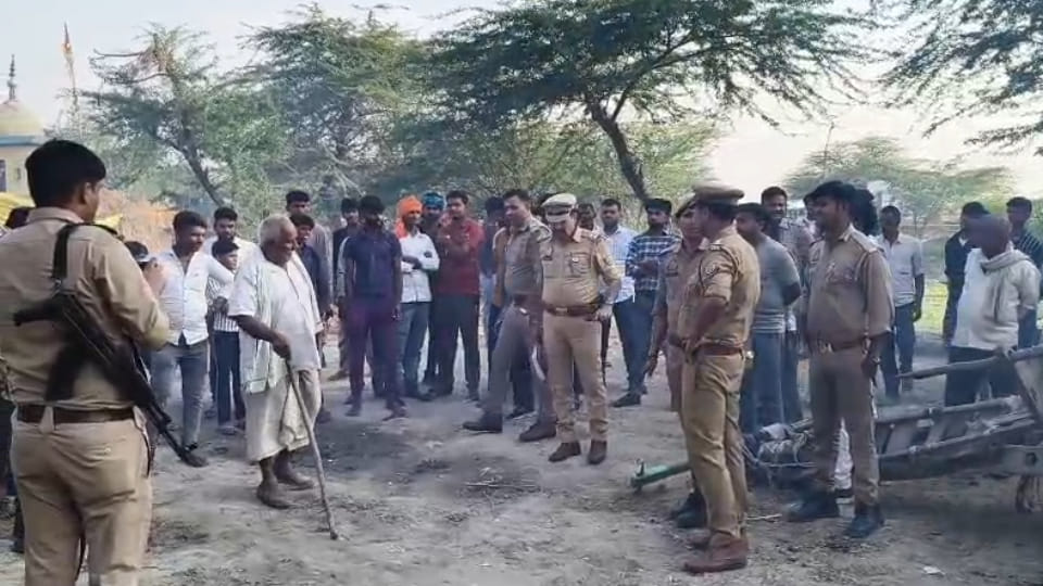 Massive Fire Engulfs Hut; One Buffalo Dies, Losses Amount to Lakhs
