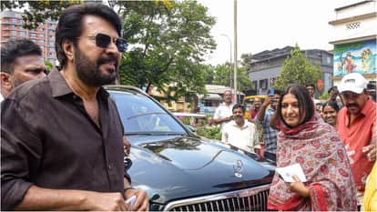 Kerala Assembly Elections 2026: Malayalam actor Mammootty with wife Sulfath Kutty cast thier votes in Kochi