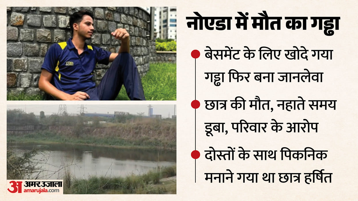 student dies after drowning in a pit dug for a basement in nodia