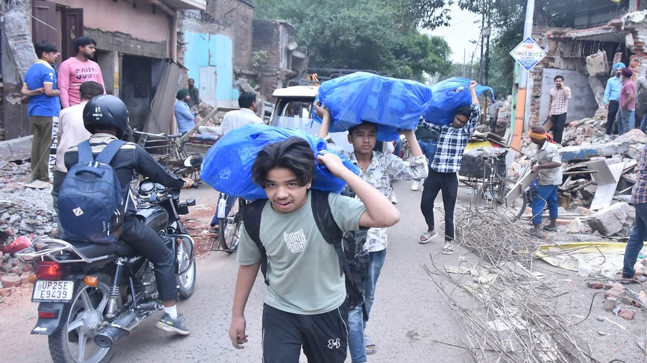 Notices Pasted on Buildings Constructed on Encroached Land in Bareilly