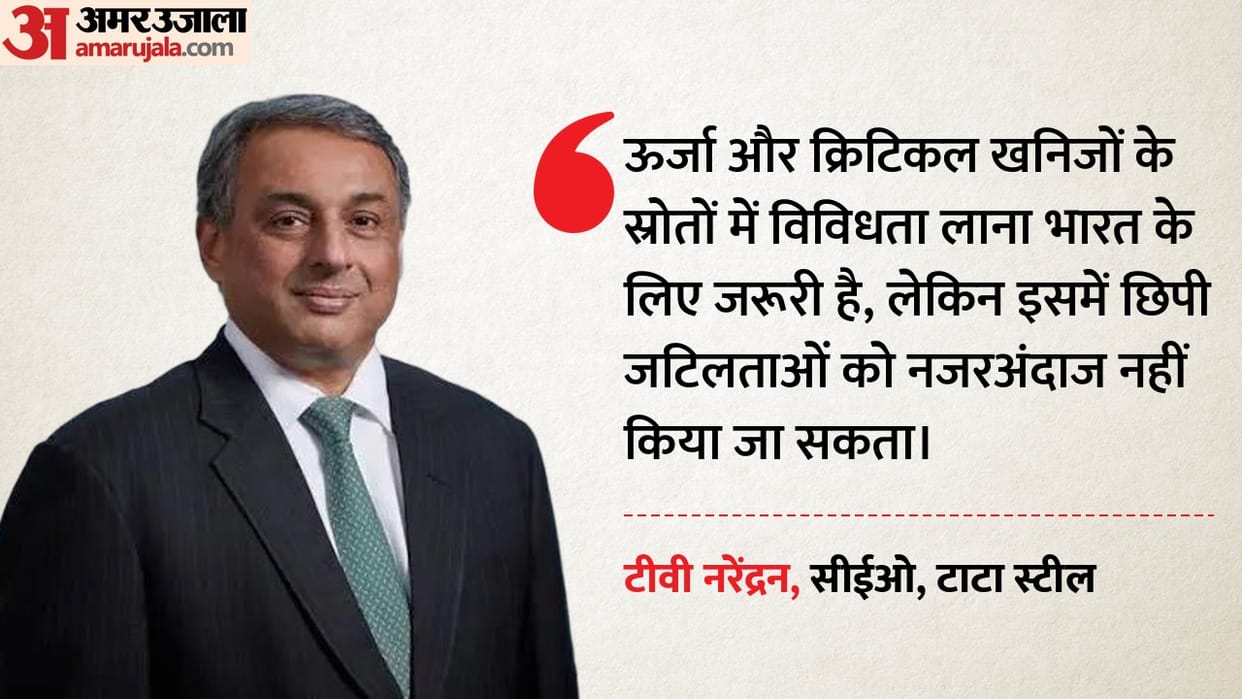 Tata Steel CEO TV Narendran concern about India energy transition Indian economy supply chain AIMA Conclave