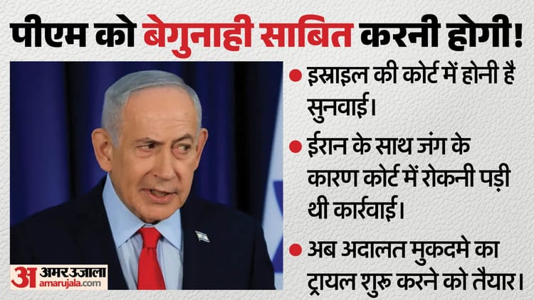 फिर होगी नेतन्याहू की कानूनी परीक्षा: जंग के कारण अटका ट्रायल इस्राइली अदालत में दोबारा शुरू होगा; जानिए मामला
