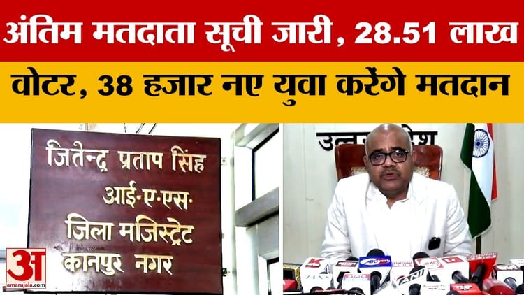 Kanpur News: अंतिम मतदाता सूची जारी, 28.51 लाख वोटर; 38 हजार नए युवा पहली बार करेंगे मतदान